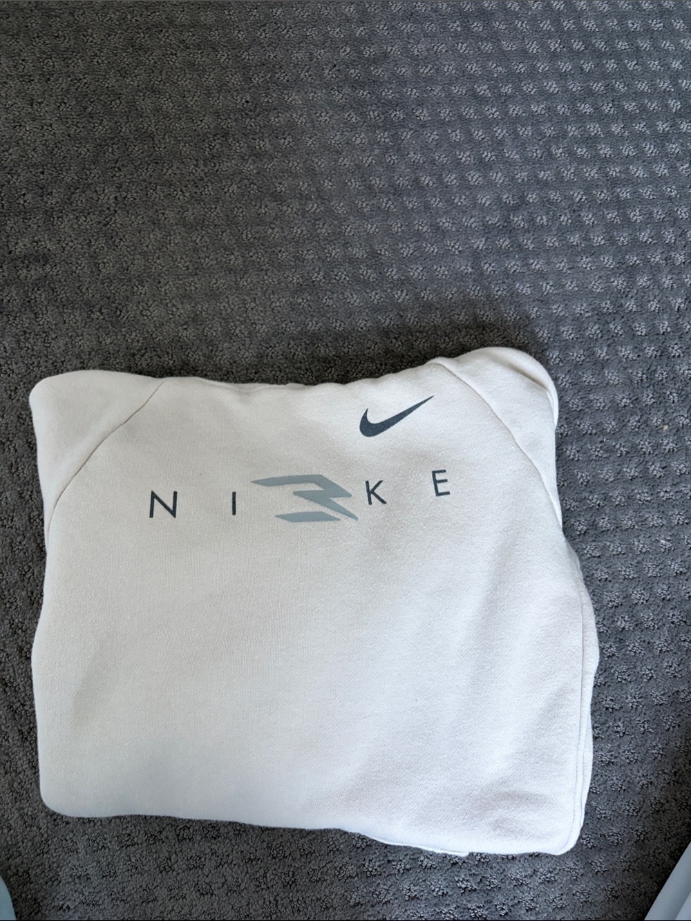 Nike beigeHoodie with Light Gray Swoosh